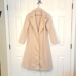 Favipt women trench coat lightweight long pea coat